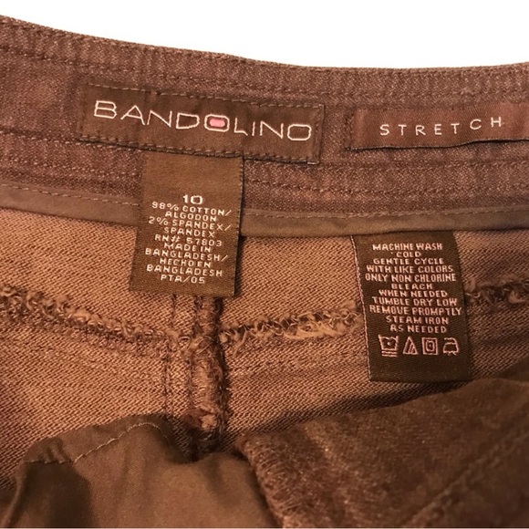 Bandolino Brown Stretch Skirt size 10 - Picture 2 of 4